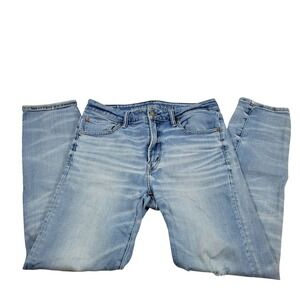 American Eagle Jeans Mens 33x34 Blue Excellent Athletic Straight Airflex